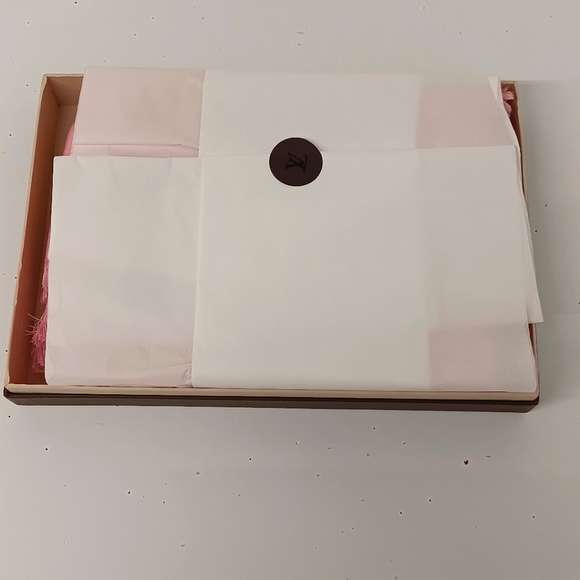 Louis Vuitton Women's Silk Wool Monogram Denim Scarf - Pink - Picture 13 of 13